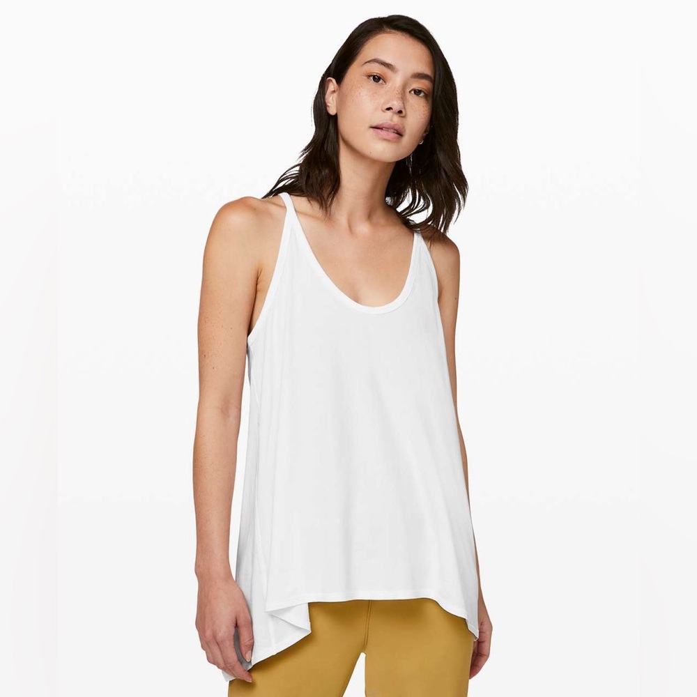 LULULEMON Open Ends Tank- White (size 4)